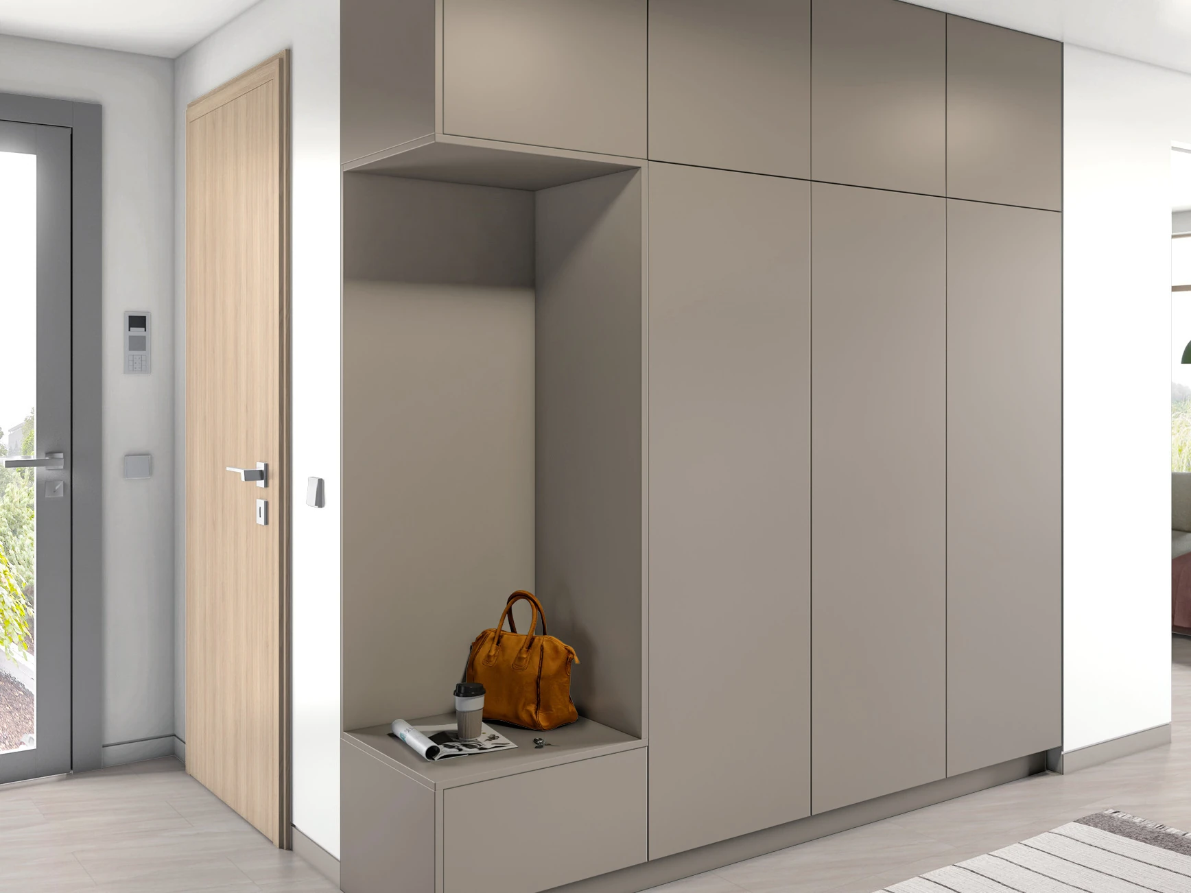 Sötét Taupe bútorlap - Egger U740 ST9 - Image 2