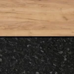 Kronospan K003 FP Arany Craft Tölgy / K210 PE Fekete Kovakő konyhai hátfalpanel
