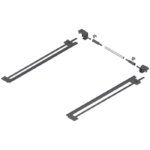 Blum TANDEM oldalstabilizáló készlet, részleges kihúzás balra-jobbra, névleges hossza 650mm, korpusz szélessége 1400mm, hosszra vágáshoz, RAL 7037 porszürke ZST.650TT