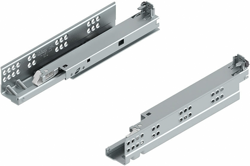 Blum TANDEM plus Tip-On, teljes kihúzás, bal-jobb, teherbírás 30kg, névleges hossz 400mm, horganyzott 560H4000T