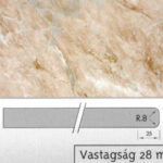 Brown Marble márvány mintás munkalap 4200 x 600 x 28 - CHT 4854 GL