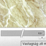 Beige Marble márvány mintás munkalap 4200 x 600 x 28 - CHT 4853 GL