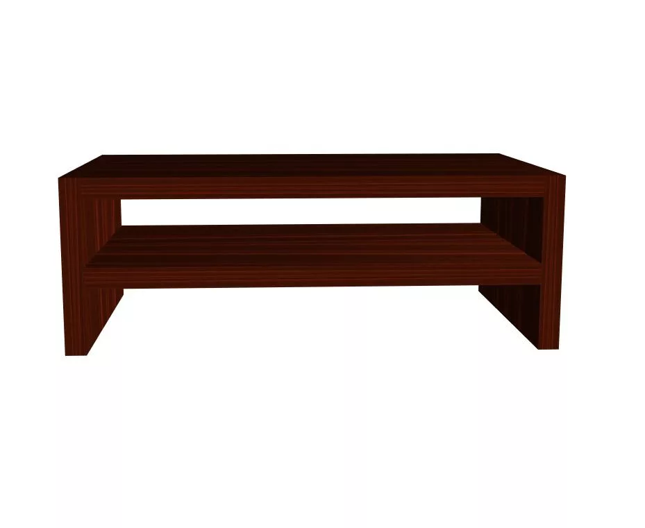 Monitorállvány polccal (42x13x24cm) - mahagóni - Image 2