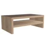 Monitorállvány polccal (42x13x24cm) - natúr tölgy