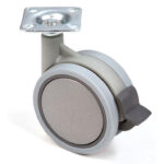 Bútorgörgő 75 mm puha futófelülettel és fékkel - StrongCastors