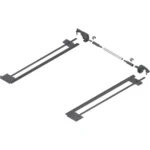 Tandem oldalstabilizáló készlet, teljes kihúzás 410mm (szürke) - Blum ZST.410TV
