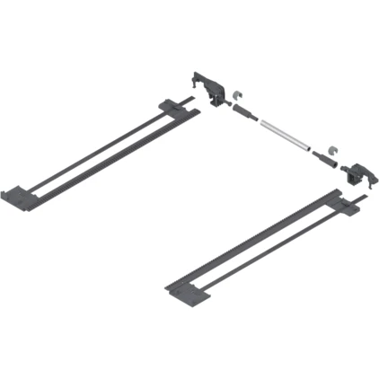 Tandem oldalstabilizáló készlet, teljes kihúzás 410mm (szürke) - Blum ZST.410TV