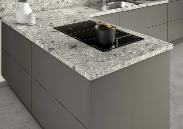 Szürke Triestino Terrazzo munkalap (920 mm) - Egger F021 ST75 - Image 2