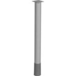 Fém asztalláb 680–770 mm ezüst - Miladesign G5 ST601