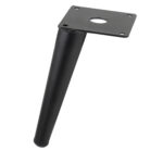 Bútorláb 150mm, fekete matt - Stronglegs FS021,