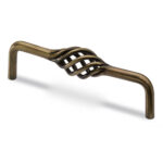 Malaca bútorfogantyú 128 mm antik sárgaréz - Hettich 9070945