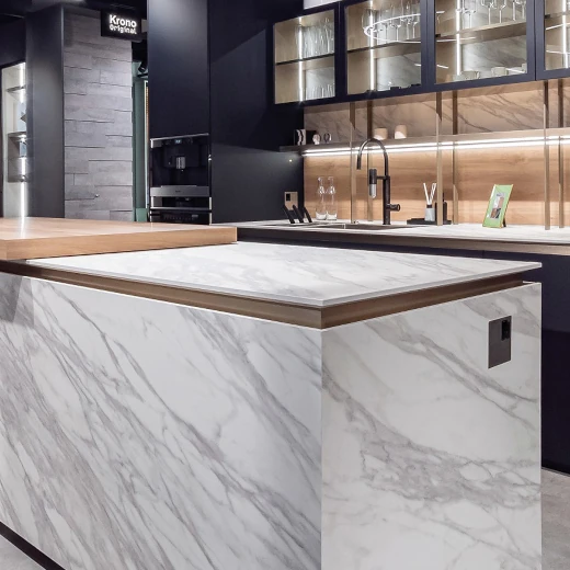 Venato Marble kompakt munkalap, fehér mag - Kronospan K023 SU