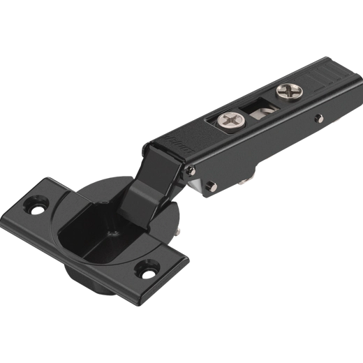 Bútorpánt - CLIP top, ráütődő, 110°-os, csavarozható, rugó nélküli - Blum 70T3550.TL (Onyx)