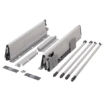 Fiókrendszer - StrongBox 204 mm, két gömbölyű magasító korláttal (szürke) - Strong