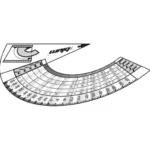 Korpuszszögmérő sablon - Blum 65.5810.01