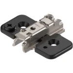 Magasított pánttalp CLIP top / Clip, 3mm, kereszt excenter, csavar(Onyx) - Blum 173H7130