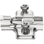 Pánttalp (szerelőtalp) Metalla 300 SM Kombi, hosszanti furat, excenteres, eurocsavar, 0mm - Hafele 311.71.600