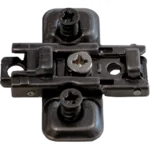 Pánttalp (szerelőtalp) Metalla 540 Onyx gyorsszerelésű, kereszt, eurocsavar - Hafele 311.70.757