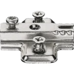 Pánttalp (szerelőtalp) Metallamat A, kereszt, csavar, rácsúsztató, 6mm - Hafele 316.51.506